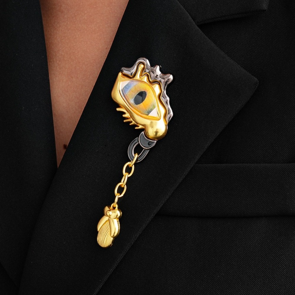 Women'S Fashion Suit - Bros Pin Logam Mewah Bentuk Tetesan
