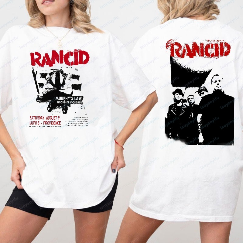 Women'S Fashion Edgy - Kaos Cetak Dua Sisi Rancid, Kaos