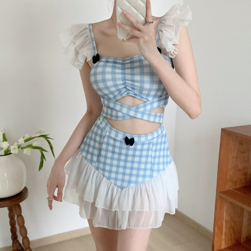 Women'S Fashion Suit - Baju renang halter pelangsing wanita pakaian