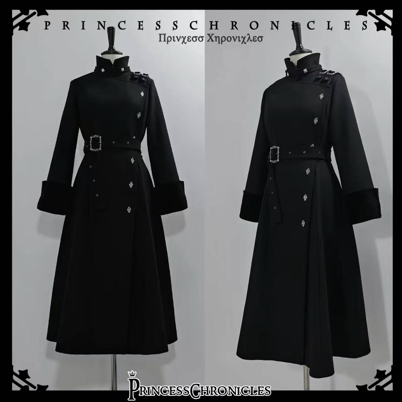 Women'S Fashion Suit - Mantel Wol Panjang Gaya Gotik Estetis