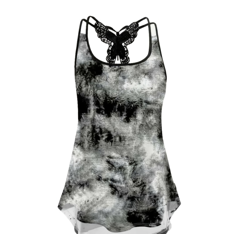 Women Fashion Vest - Tank Top Gambar Cetak Ukuran Besar