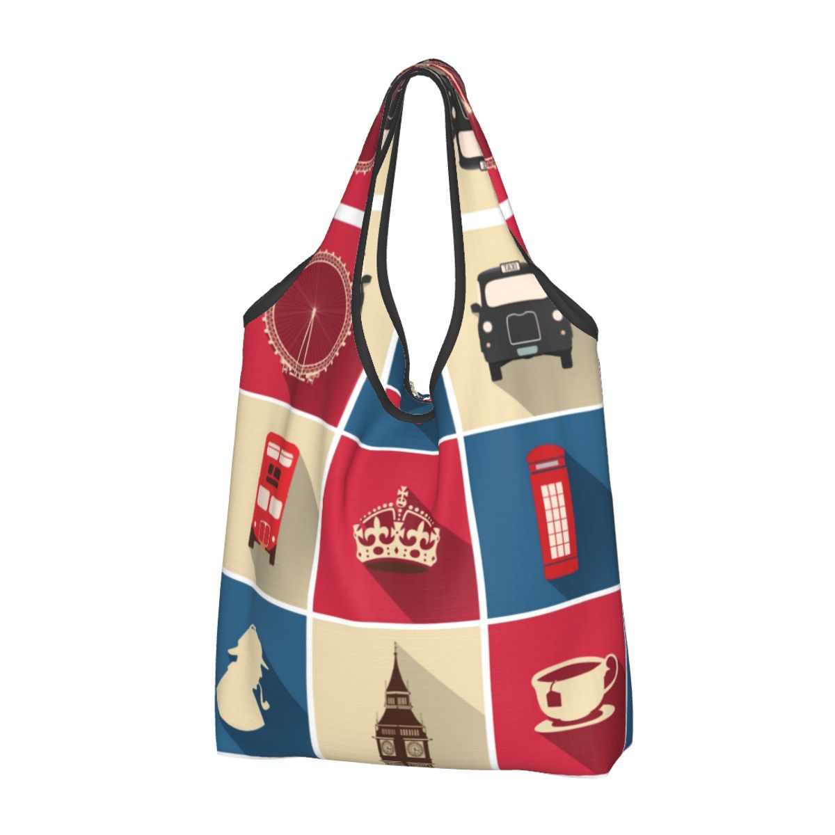 Women Fashion Uk - Tas Tote belanja simbol London antik