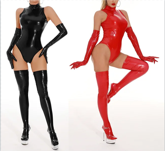 Catsuit Lateks Alami Seksi Bua - Sleeveless Jumpsuit ulasan dan harga