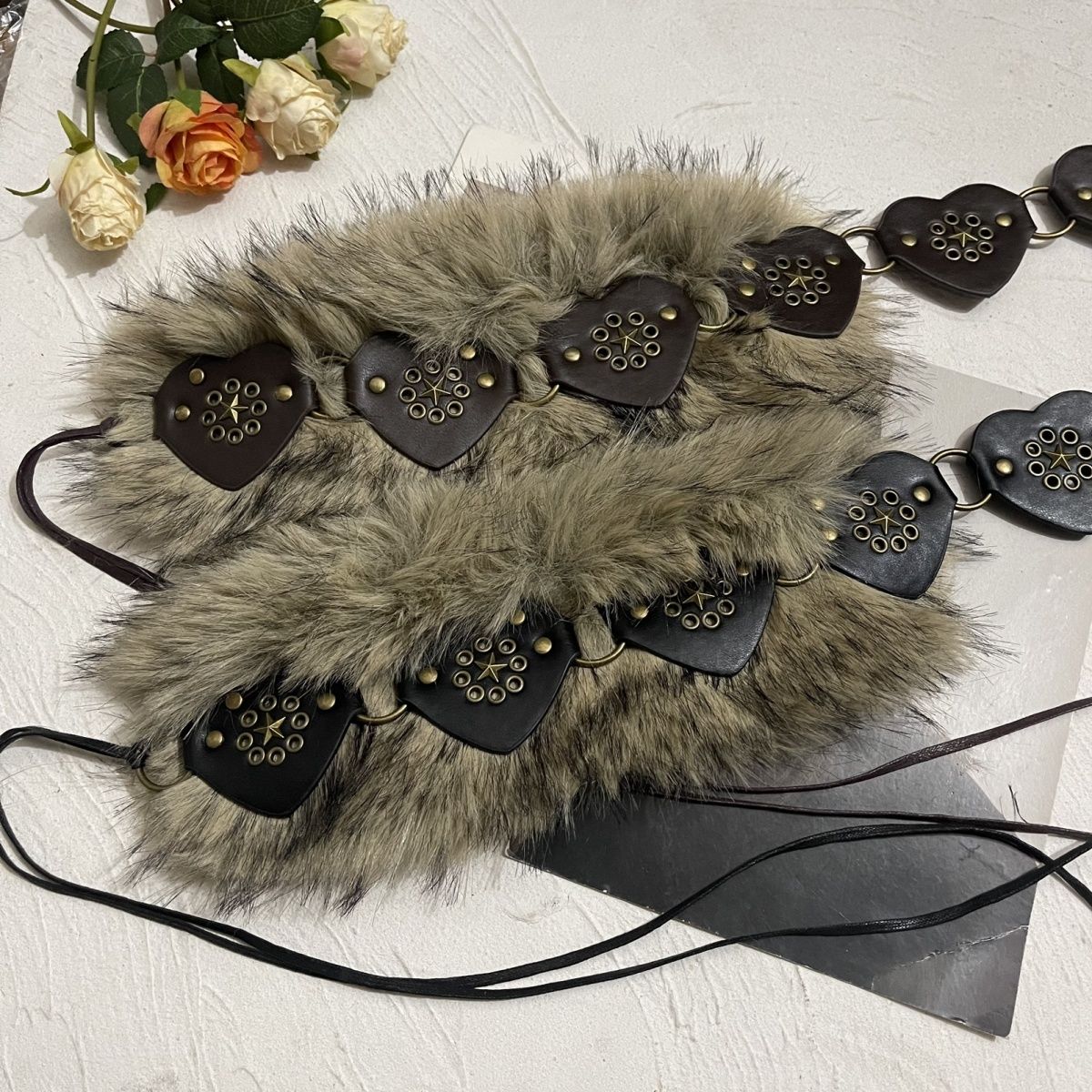 ‌ Sabuk Bulu Punk Y2K - Korset - Women'S Fashion Edgy ulasan dan harga