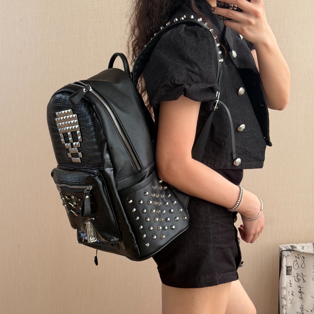 Tas Ransel Motif Kulit Buaya H - Women And Men Fashion ulasan dan harga