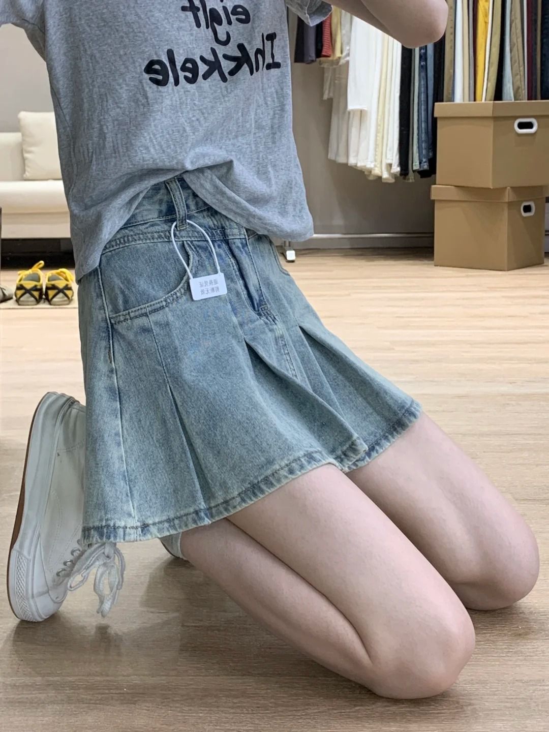 Rok Denim Wanita Pinggang Ting - Women Fashion Jeans ulasan dan harga