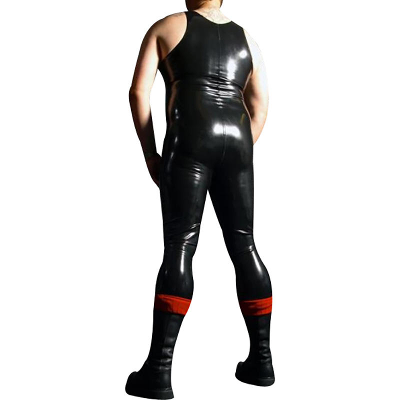 Hitam dan Merah Seksi Tanpa Le - Sleeveless Jumpsuit ulasan dan harga