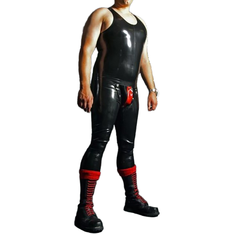 Hitam dan Merah Seksi Tanpa Le - Sleeveless Jumpsuit ulasan dan harga