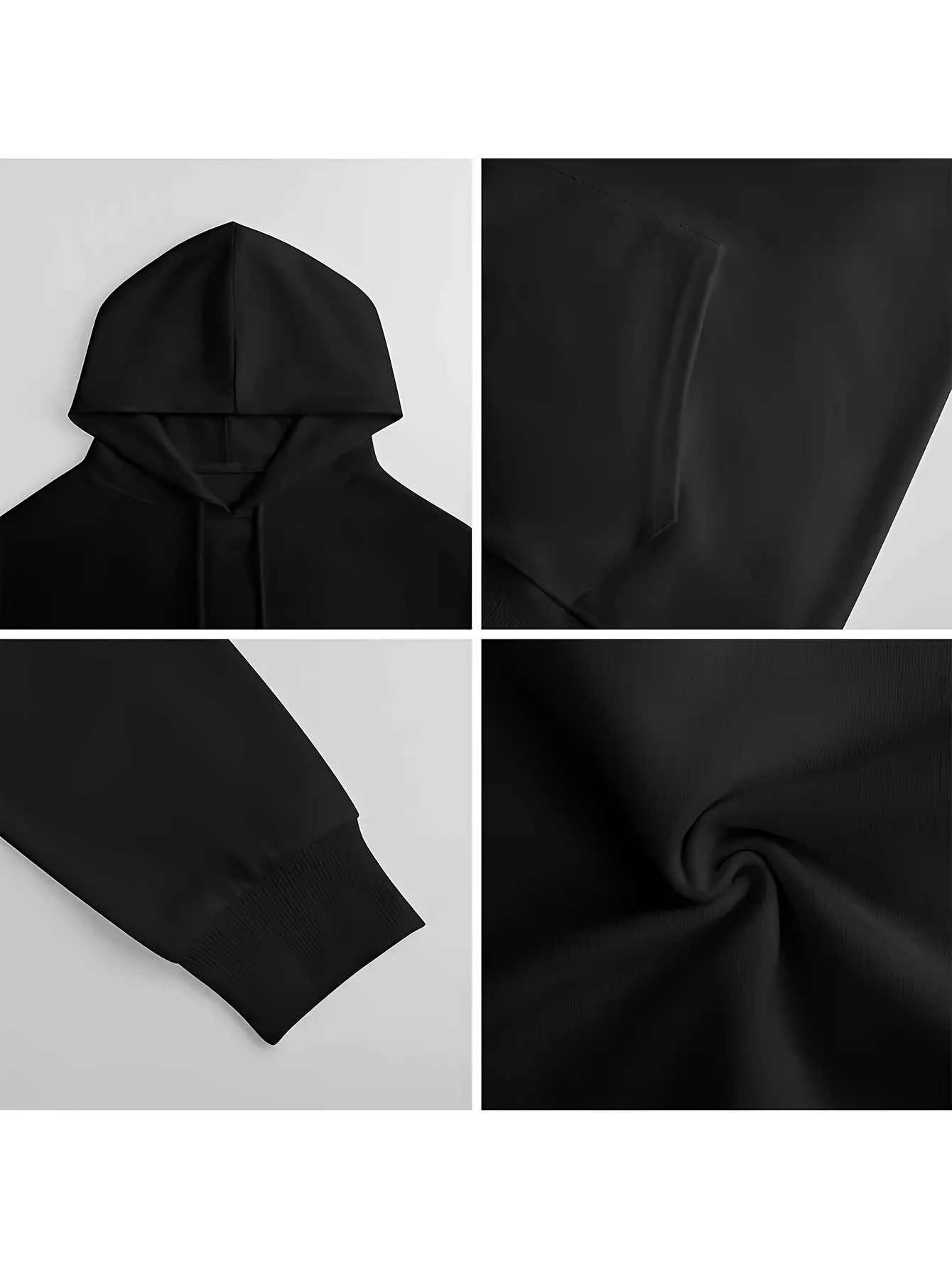 Hoodie Pullover Hitam Klasik d - Women'S Fashion Edgy ulasan dan harga