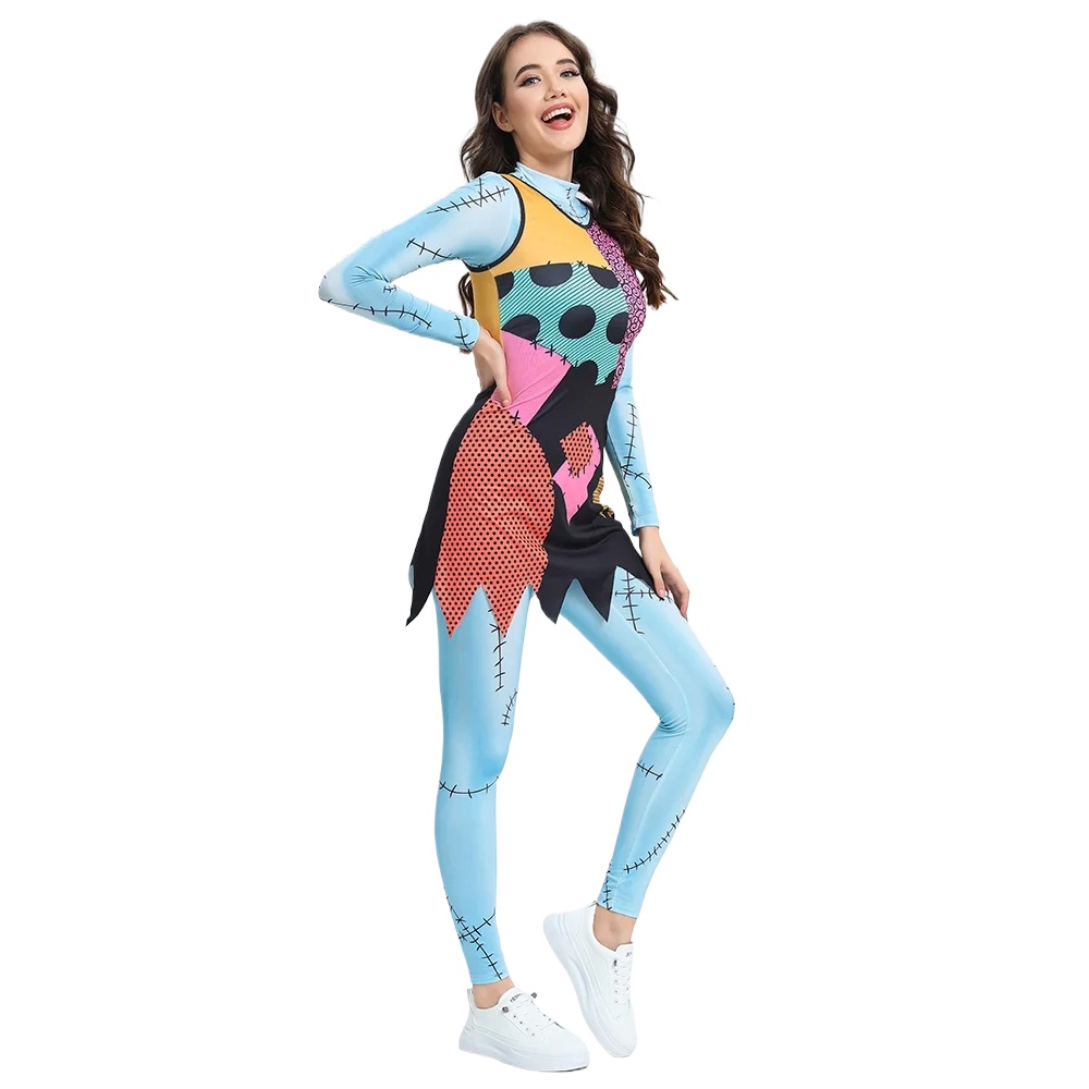 Gaun Cosplay Sally Film Anime  - Sleeveless Jumpsuit ulasan dan harga
