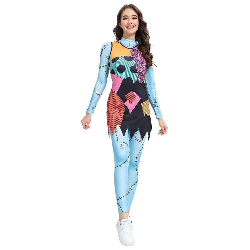 Gaun Cosplay Sally Film Anime  - Sleeveless Jumpsuit ulasan dan harga