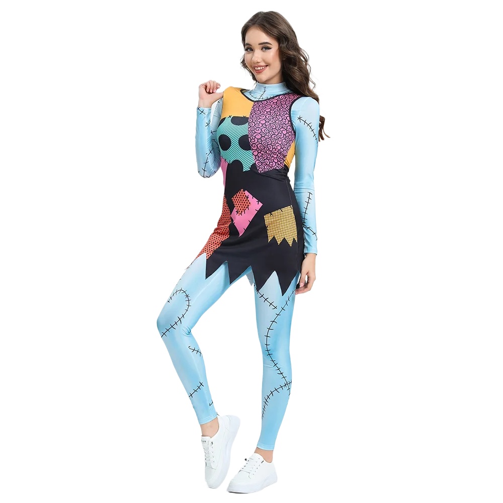 Gaun Cosplay Sally Film Anime  - Sleeveless Jumpsuit ulasan dan harga