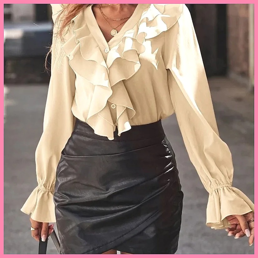 Blus Elegan Wanita Model V-Nec - Women'S Fashion For 2025 ulasan dan harga