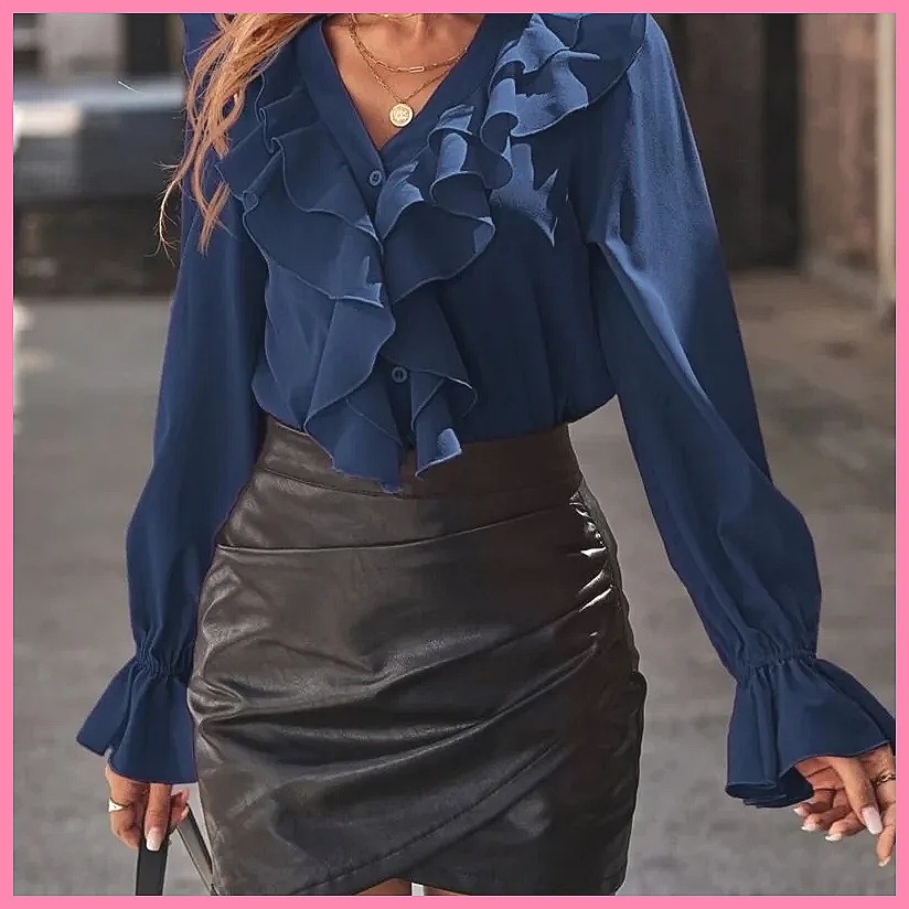 Blus Elegan Wanita Model V-Nec - Women'S Fashion For 2025 ulasan dan harga