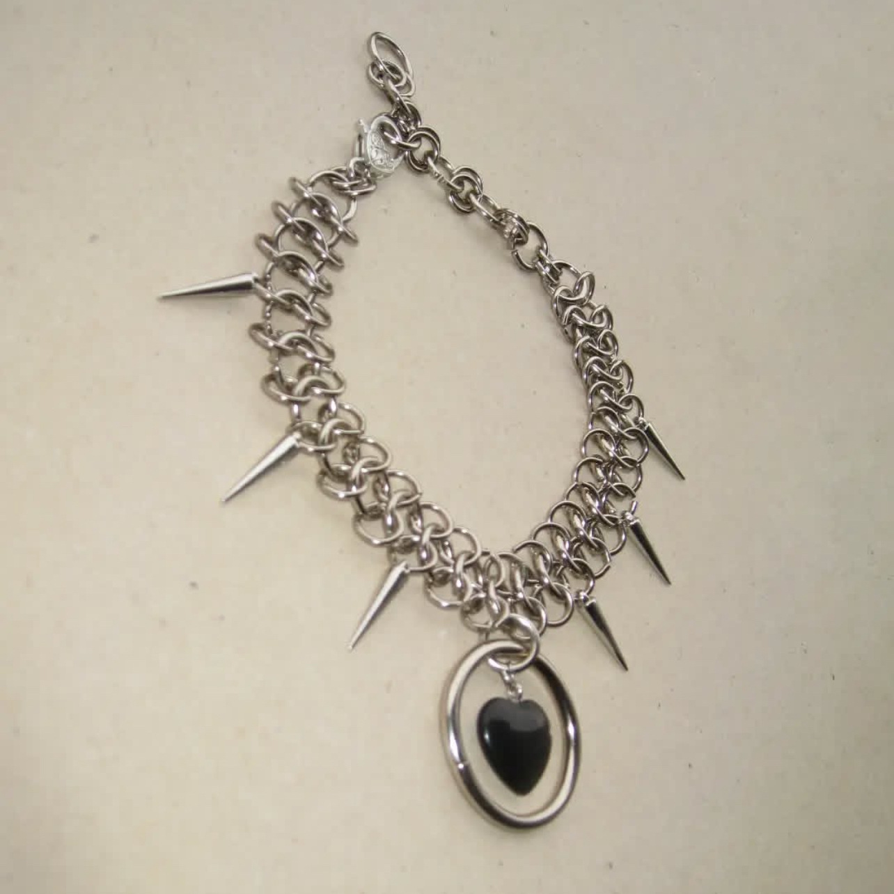 Kalung Choker Rantai Logam Ber - Women'S Fashion Edgy ulasan dan harga