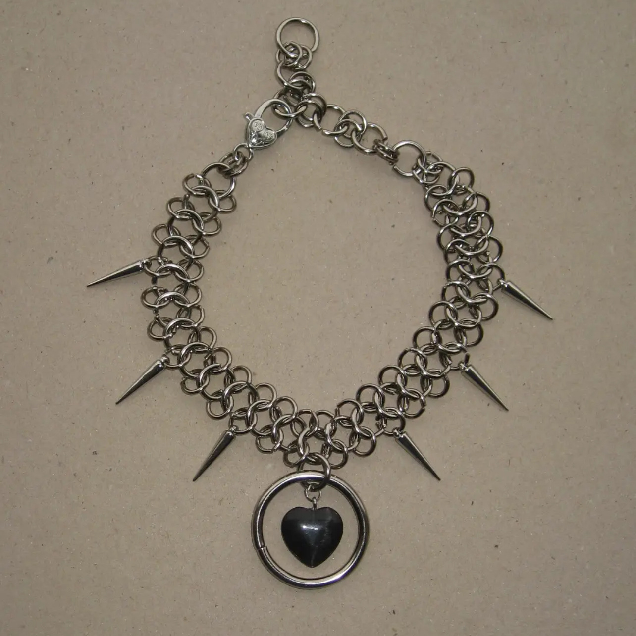 Kalung Choker Rantai Logam Ber - Women'S Fashion Edgy ulasan dan harga