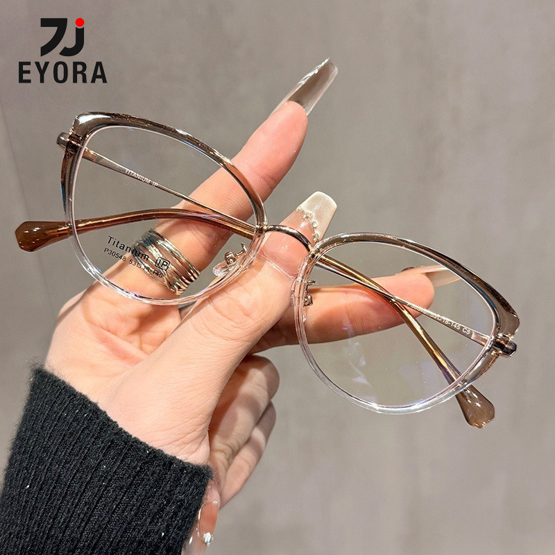 Kacamata Baca Fashion EYORA Bi - Women'S Fashion Glasses With Clear Lenses ulasan dan harga