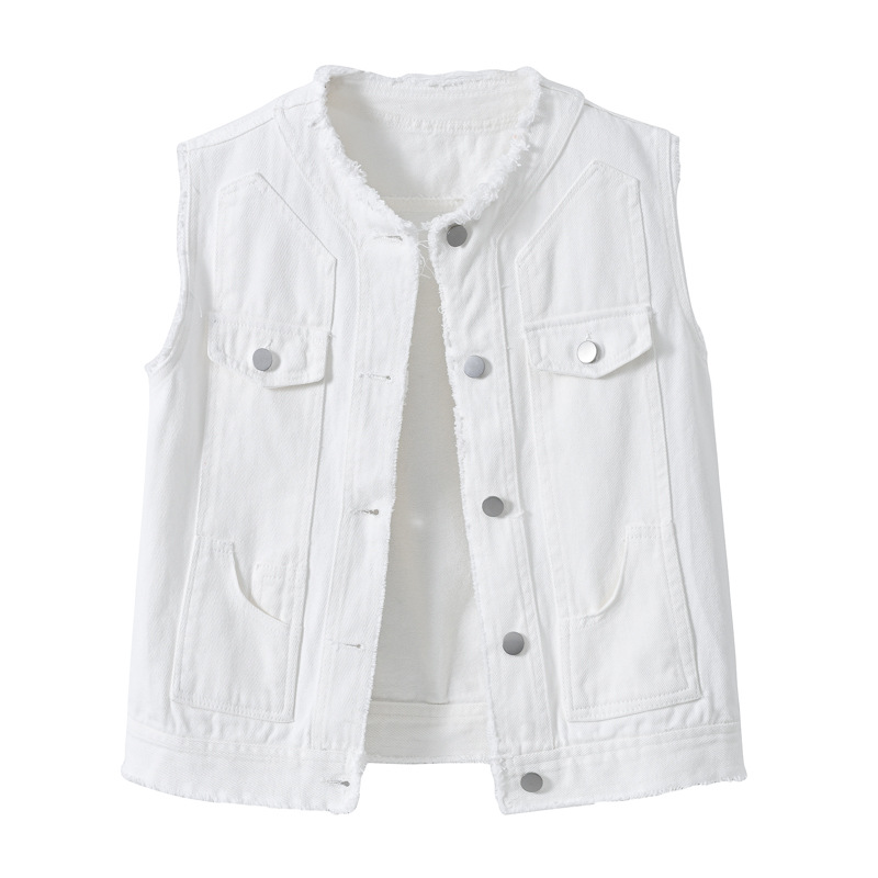 Rompi Denim Tanpa Lengan Wanit - Women Fashion Vest ulasan dan harga