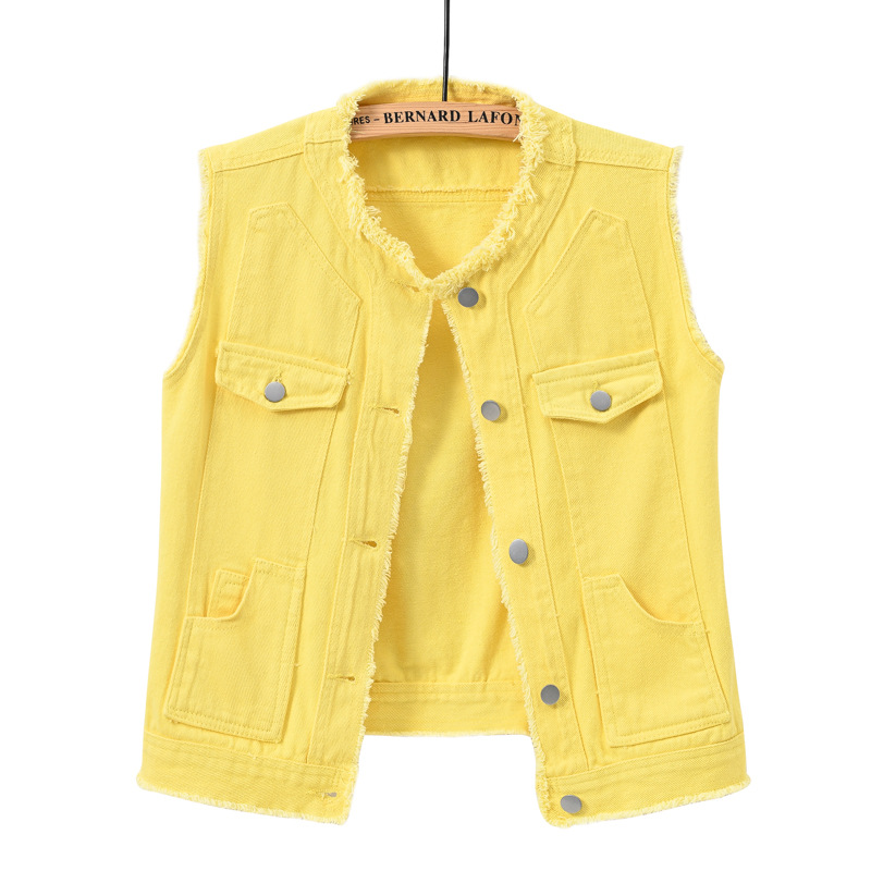 Rompi Denim Tanpa Lengan Wanit - Women Fashion Vest ulasan dan harga
