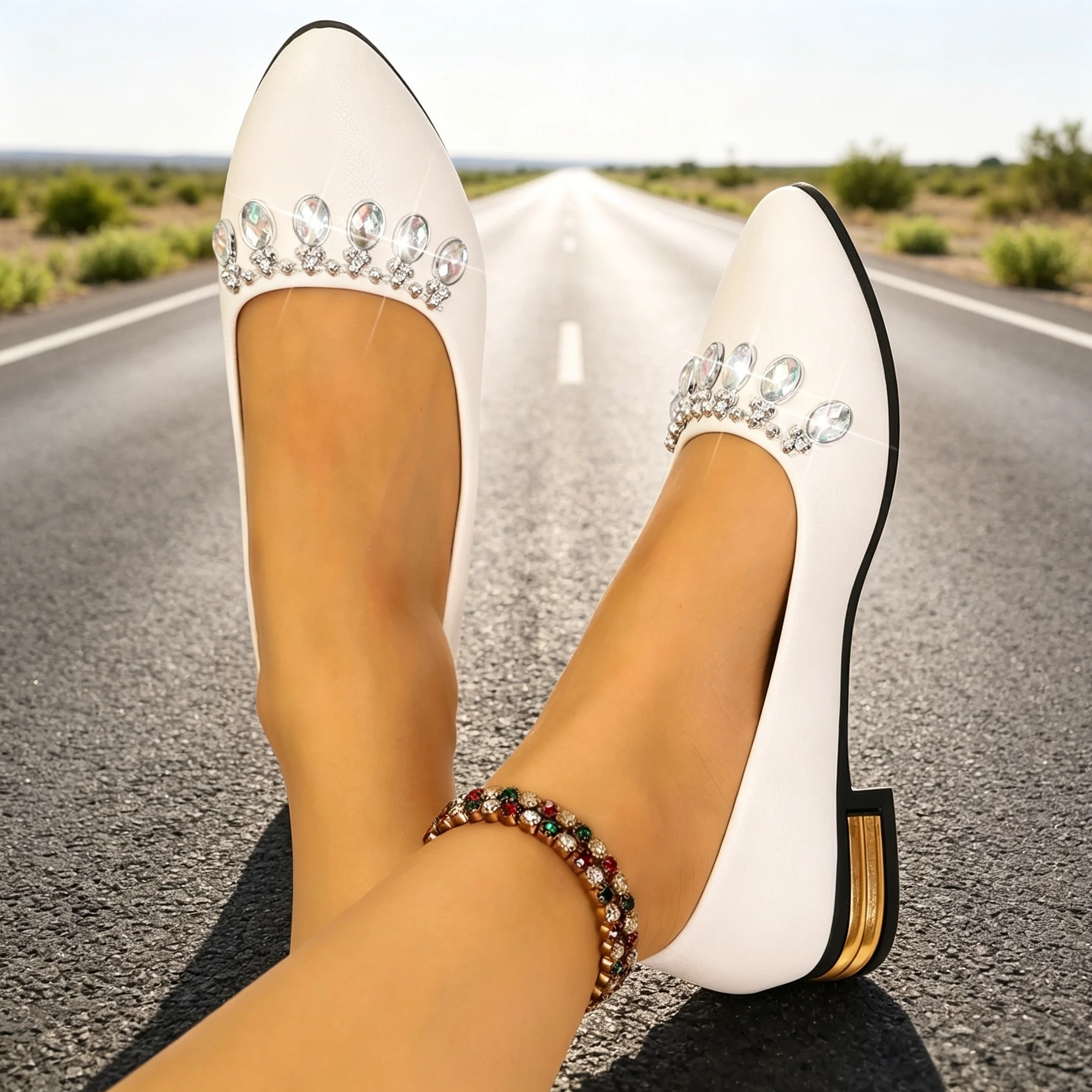 Sepatu Balet Wanita Model Poin - Women'S Fashion Loafers ulasan dan harga