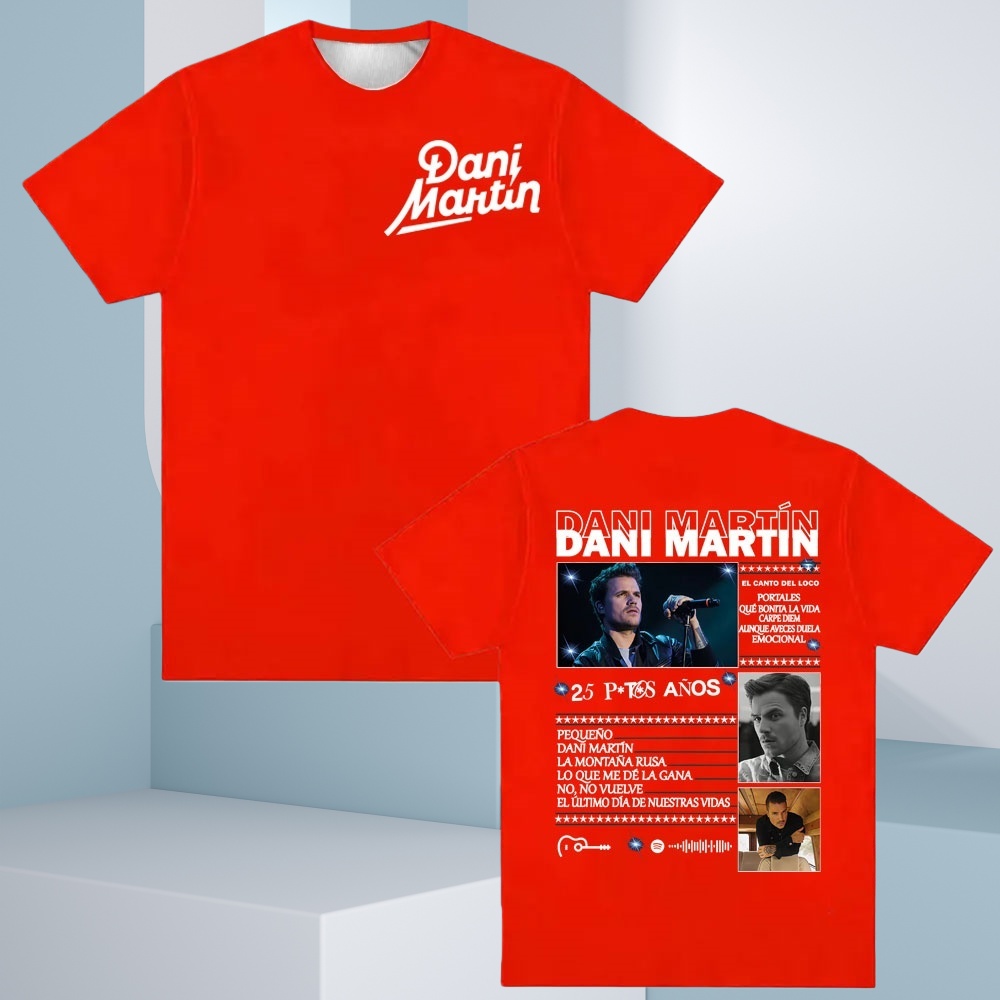 Kaus Tur Album Hot Dani Martín - Women'S Fashion Mart ulasan dan harga