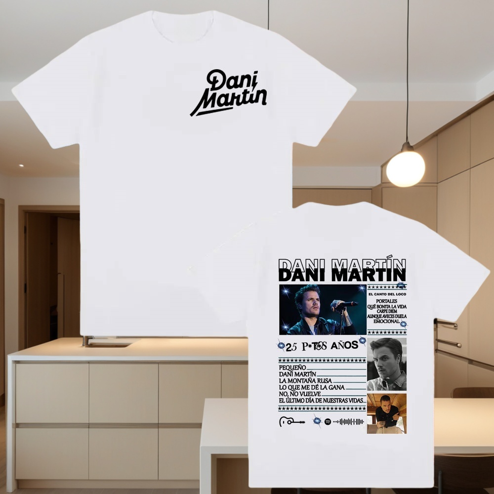 Kaus Tur Album Hot Dani Martín - Women'S Fashion Mart ulasan dan harga