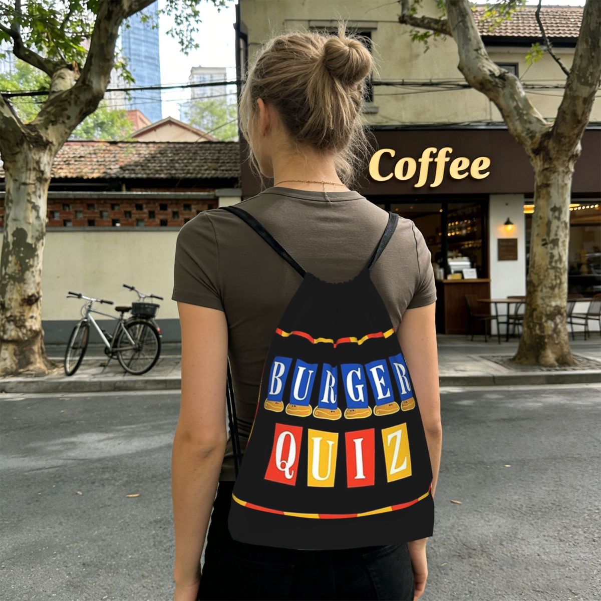 Tas Ransel Logo Baru Burger Qu - Women'S Fashion Quiz ulasan dan harga