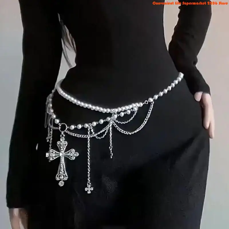 E06E Rantai Pinggang Rantai Mu - Women'S Fashion Edgy ulasan dan harga