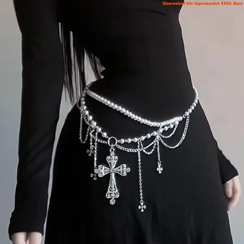 E06E Rantai Pinggang Rantai Mu - Women'S Fashion Edgy ulasan dan harga