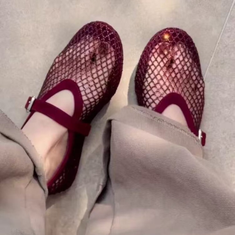 Sandal Baotou Berhias Rhinesto - Women'S Fashion Loafers ulasan dan harga