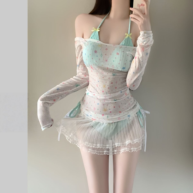 Set Bikini Lengan Panjang Wani - Women'S Fashion Suit ulasan dan harga