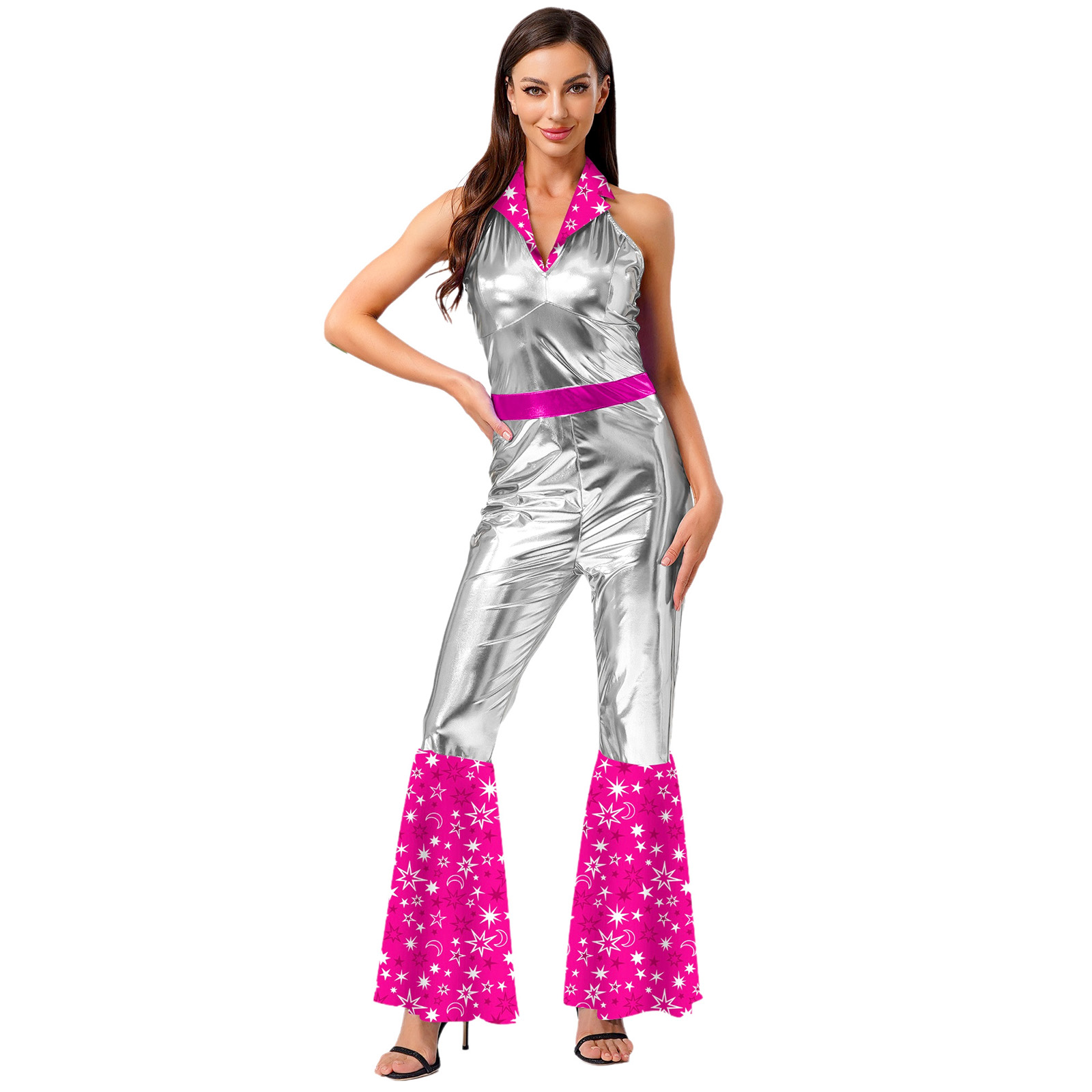 Jumpsuit Antik Disko Wanita 70 - Sleeveless Jumpsuit ulasan dan harga