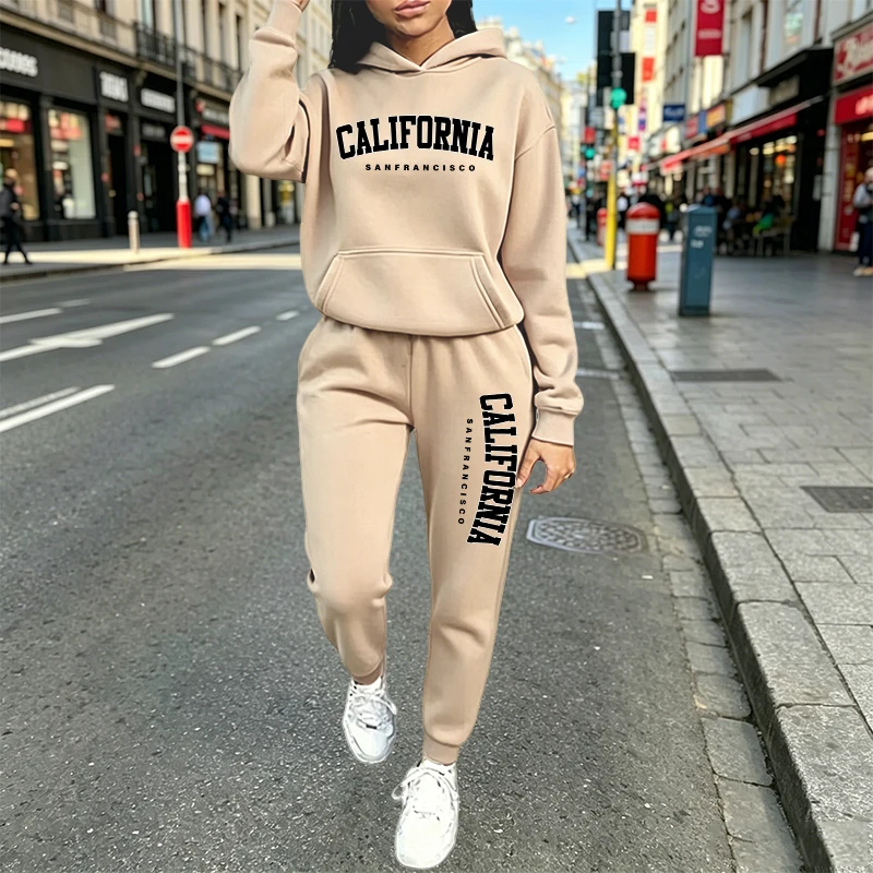 Setelan Hoodie Jogger Kasual U - Women'S Fashion Suit ulasan dan harga