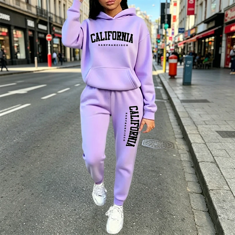 Setelan Hoodie Jogger Kasual U - Women'S Fashion Suit ulasan dan harga