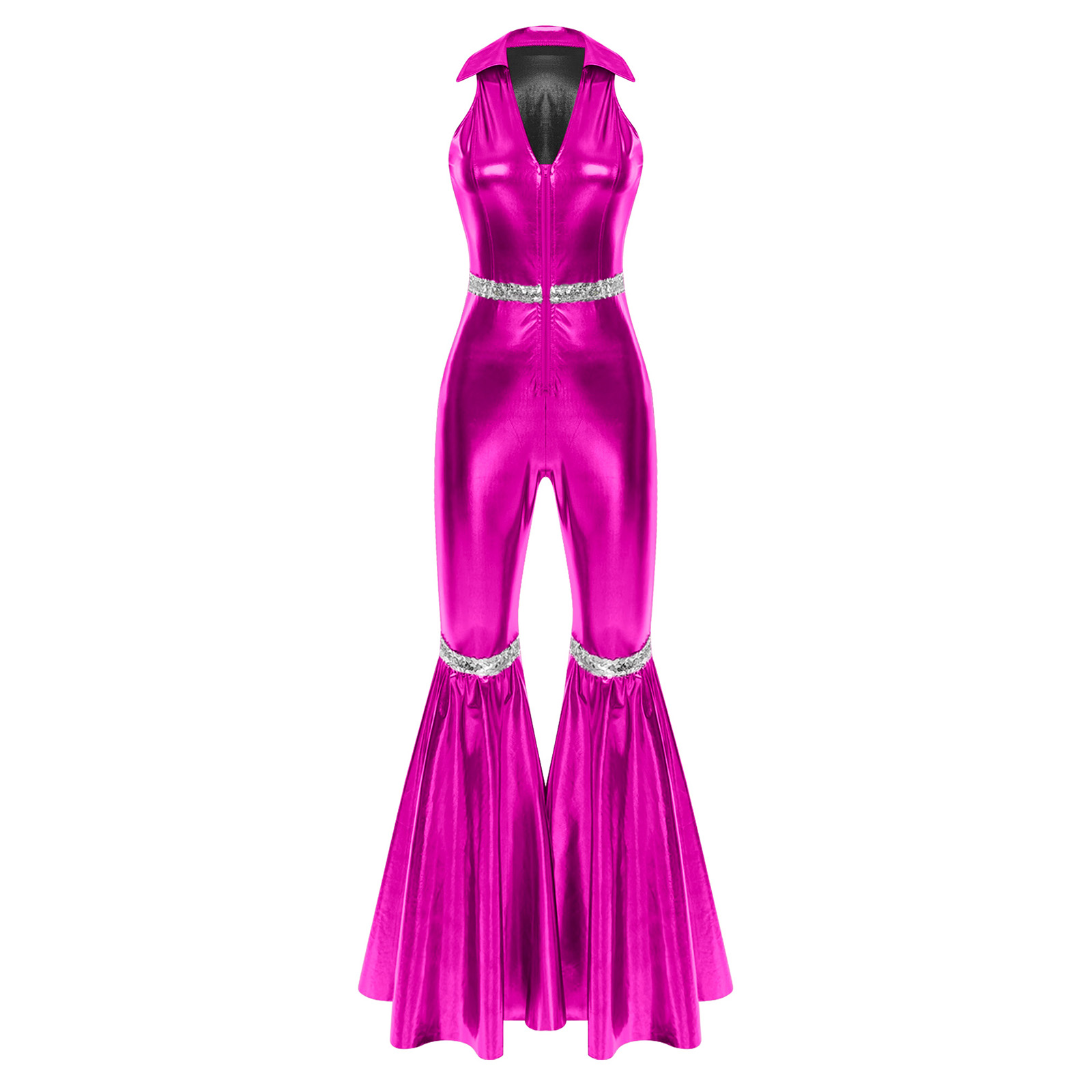 Bodysuit Disko Wanita 70S Kost - Sleeveless Jumpsuit ulasan dan harga
