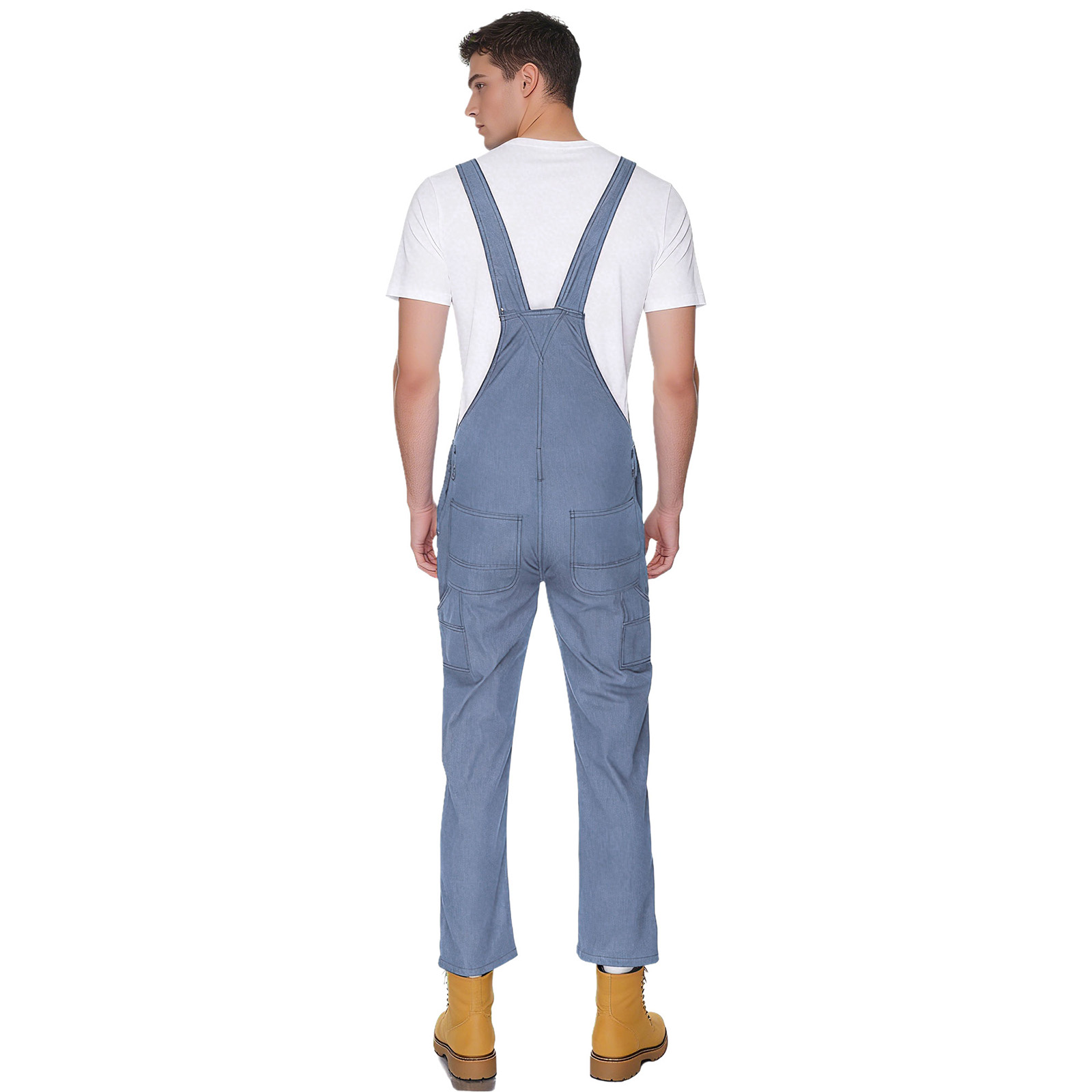 Jumpsuit Denim Kasual Pria den - Sleeveless Jumpsuit ulasan dan harga