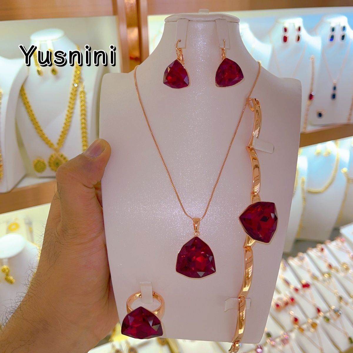 Set Perhiasan Mewah Berlapis E - Women Fashion Uk ulasan dan harga