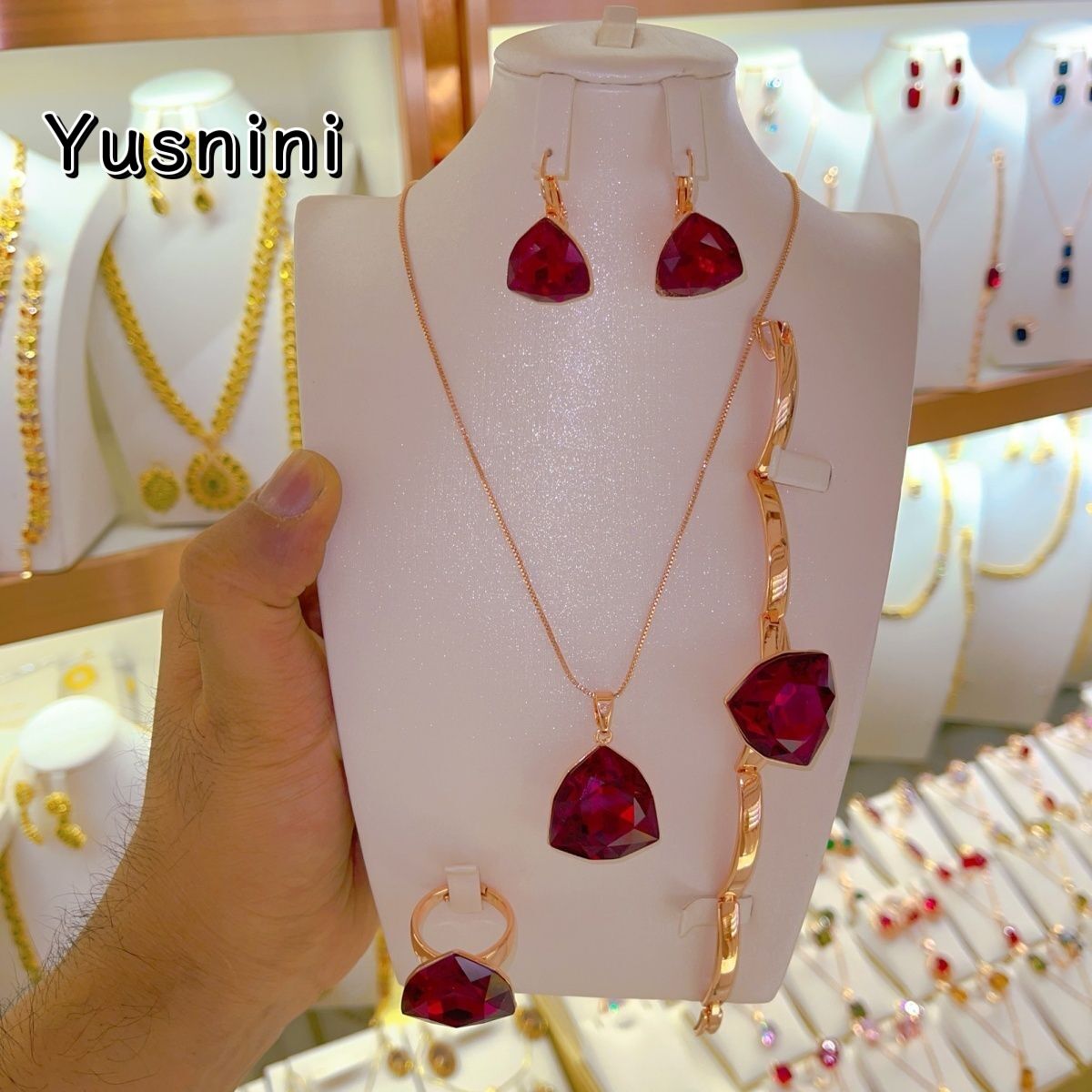 Set Perhiasan Mewah Berlapis E - Women Fashion Uk ulasan dan harga