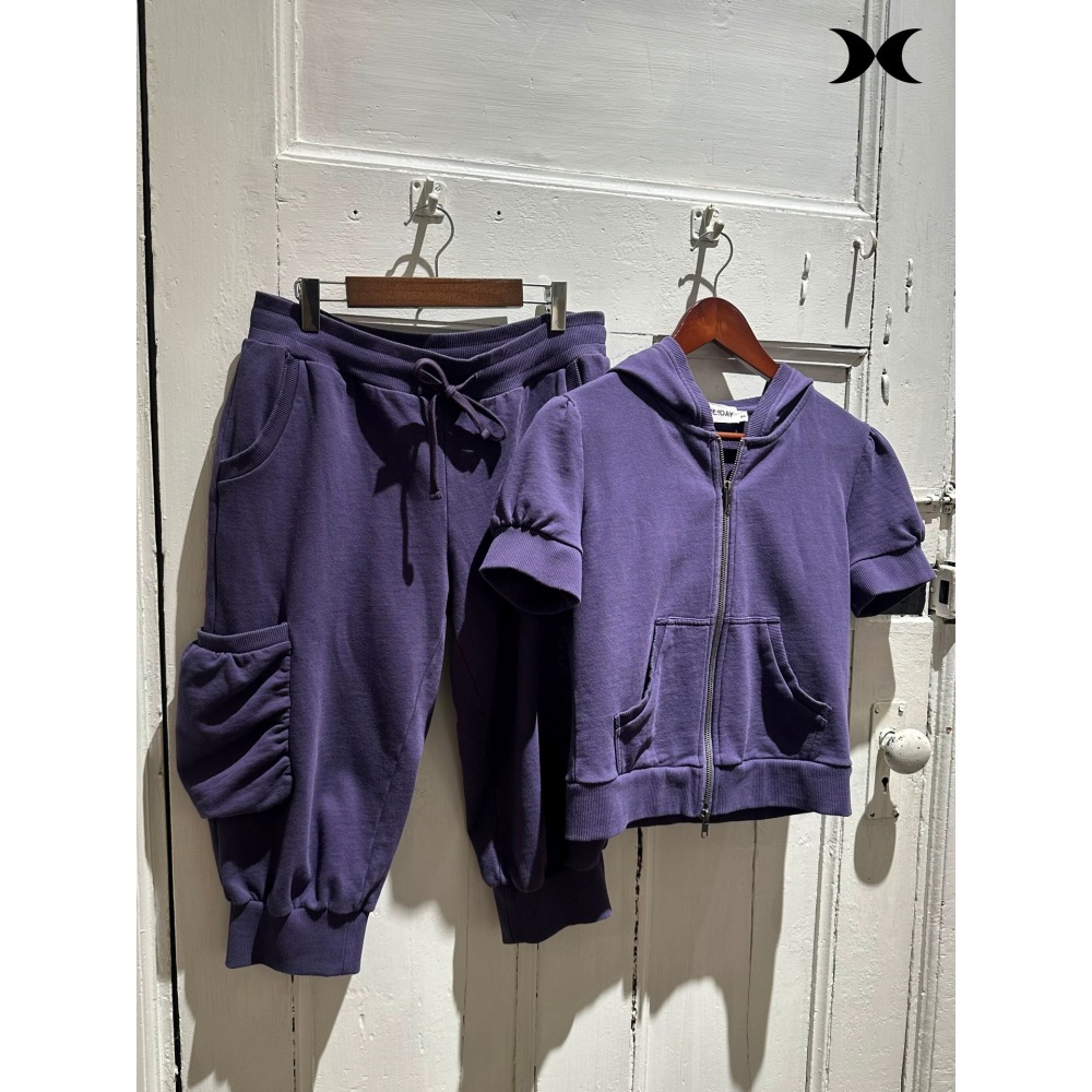 Setelan jaket hoodie pendek be - Women'S Fashion Suit ulasan dan harga