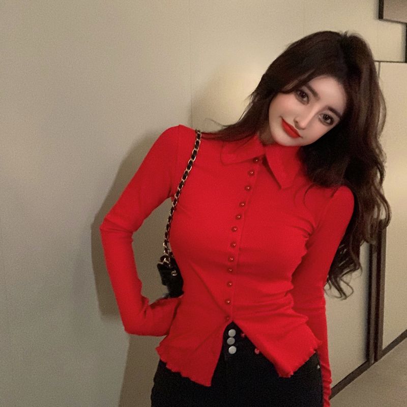 Kemeja wanita kurus elegan sed - Women'S Y2K Fashion Aesthetic ulasan dan harga