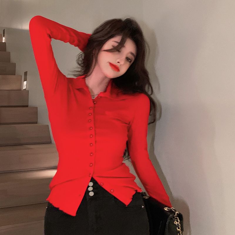 Kemeja wanita kurus elegan sed - Women'S Y2K Fashion Aesthetic ulasan dan harga